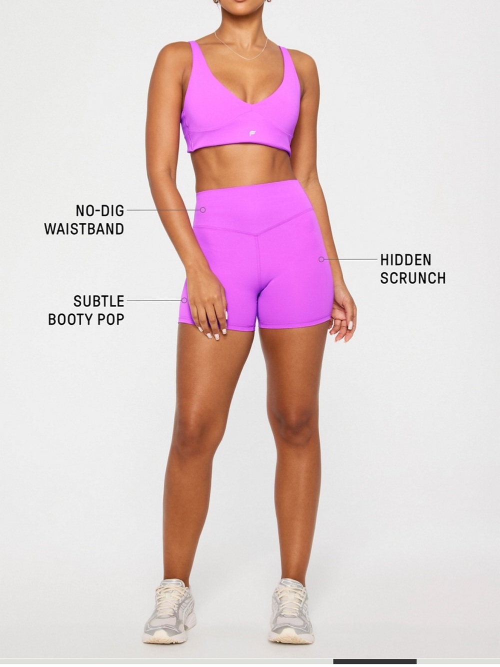Fabletics Neon Fuschia PureLuxe Athletic Shorts